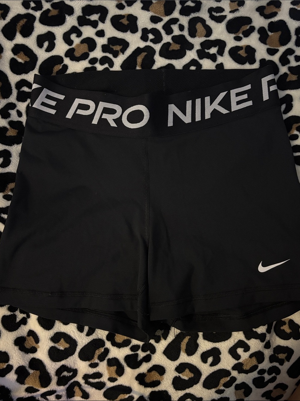 Nike Pro Women's Black Performance Shorts with Branded Waistband
